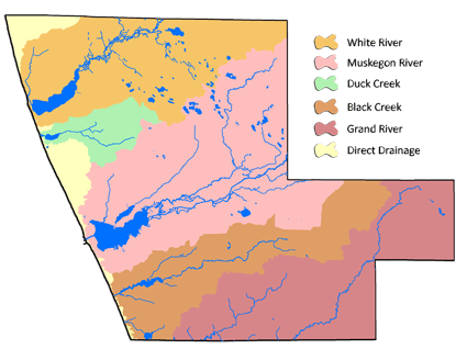 Muskegon County Area Watersheds
